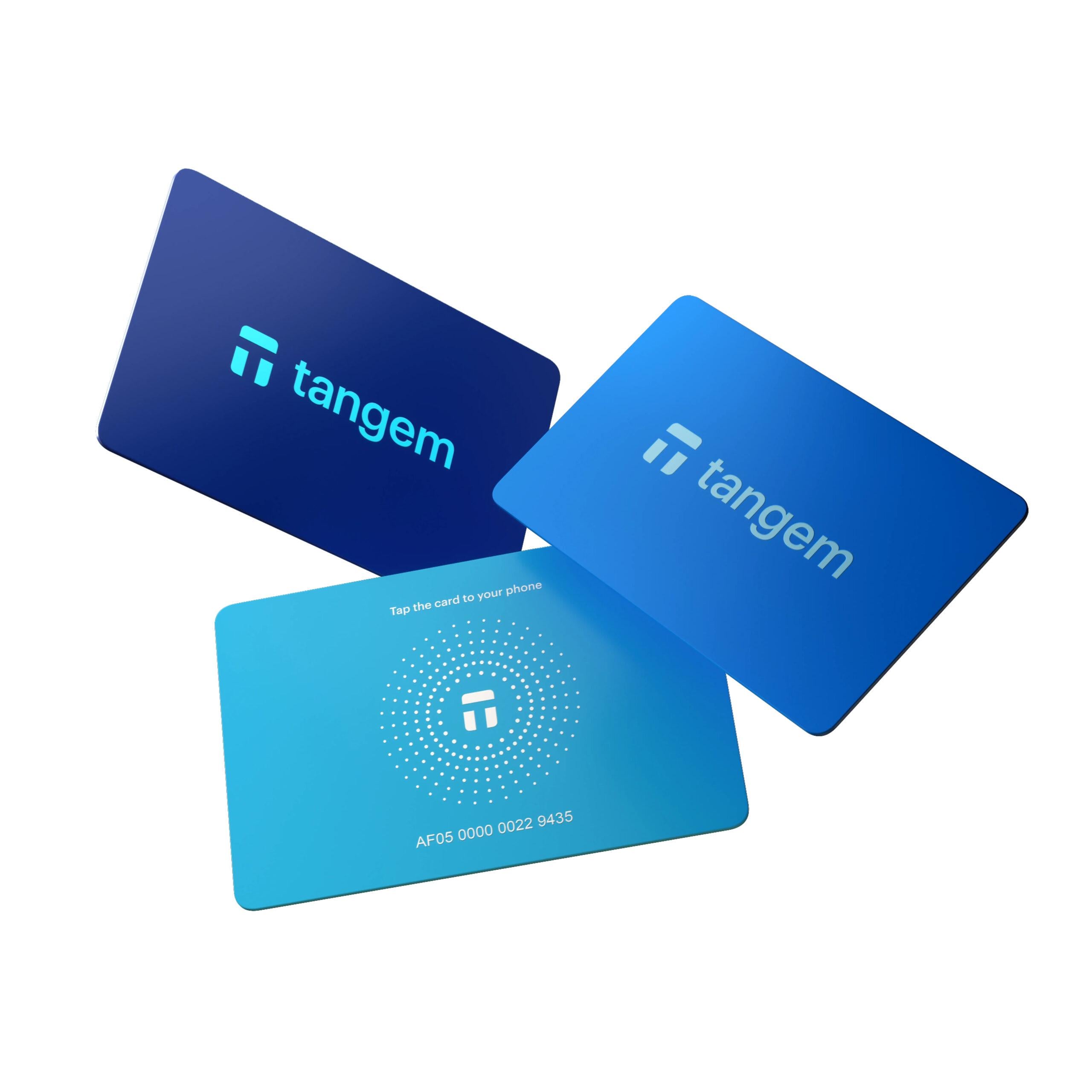Набор карточек-кошельков для криптовалют Tangem Wallet 2.0 3 шт. Hyperblue (TG-SUMMMER3)
