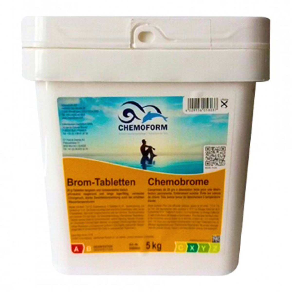 Активный бром для бассейна Chemoform Brom-Tabletten 5 кг Активный бром для бассейна Chemoform Brom-Tabletten 5 кг