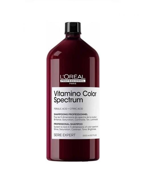 Шампунь L'ORÉAL Professional Vitamino Color Spectrum для сяючого блиску та збереження 5 вимірів кольору 1500 мл