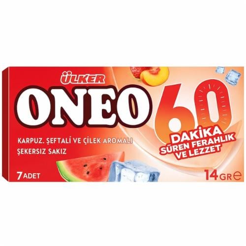 Жевательная резинка Ulker ONEO 60 Minutes 6х27 шт. (05329)