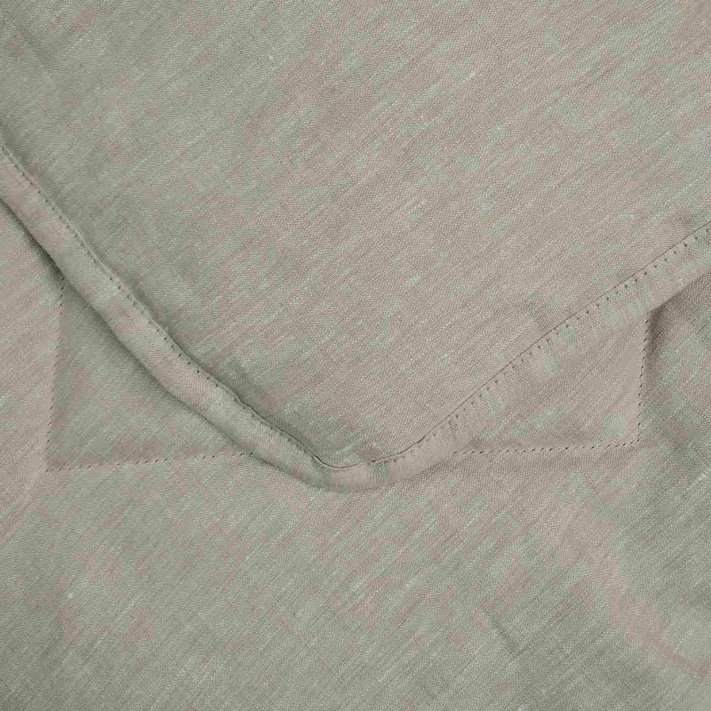 Одеяло конопляное летнее YouStar покрытие лен полуторный 140х210 см Светло-серый (chn-kkls-p-sil) - фото 4