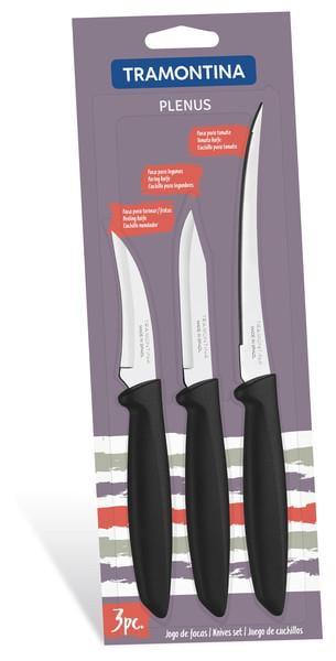 Набор ножей Tramontina Plenus 3 пр. Black (23498/012)