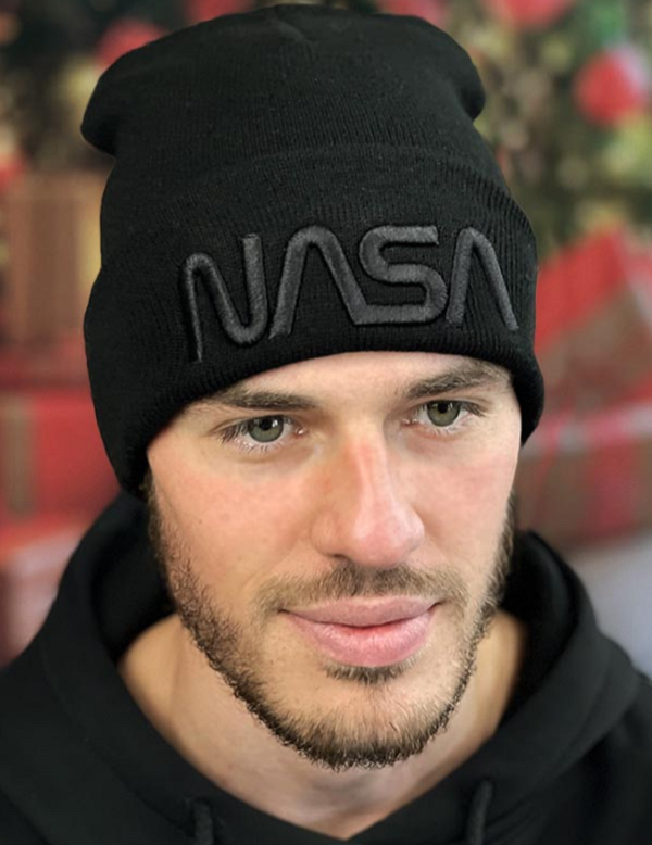 Шапка мужская демисезонная Nasa 718W Черный (1991370731)