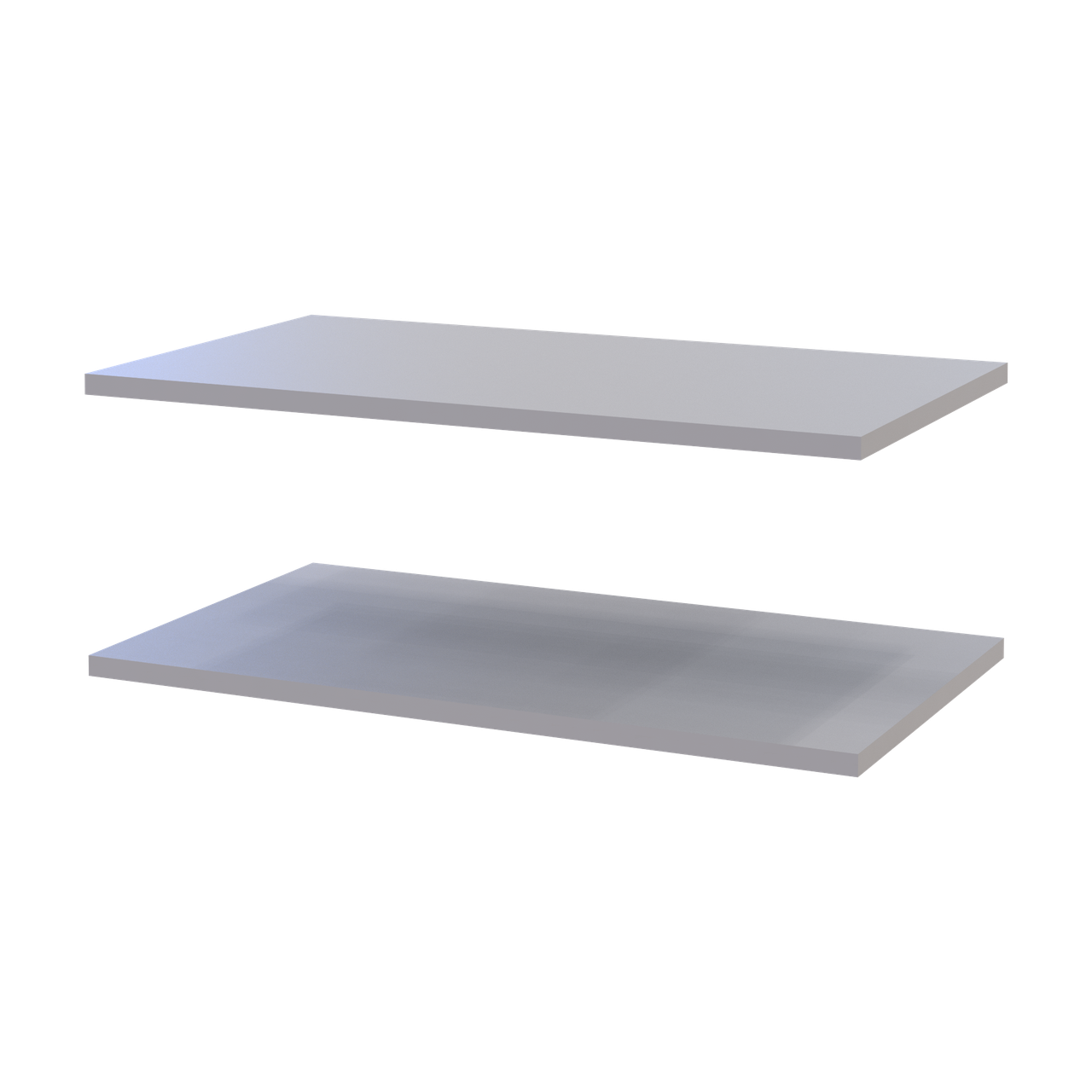 Полиці до тумби Doros Кассель 2 шт. 61,5х34,5х1,6 см Сірий (41516228) - фото 2
