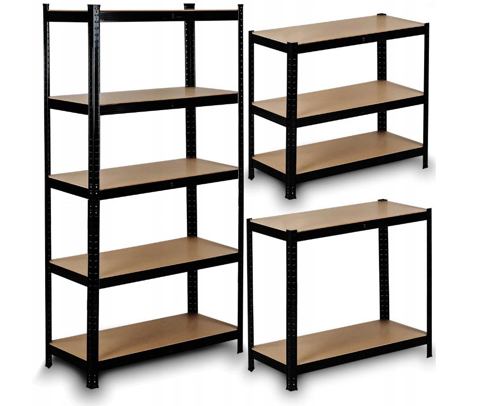 Стелаж металевий Homart B150 150х75х35 см Чорний (9913) - фото 2 Стелаж металевий Homart B150 150х75х35 см Чорний (9913) - фото 2