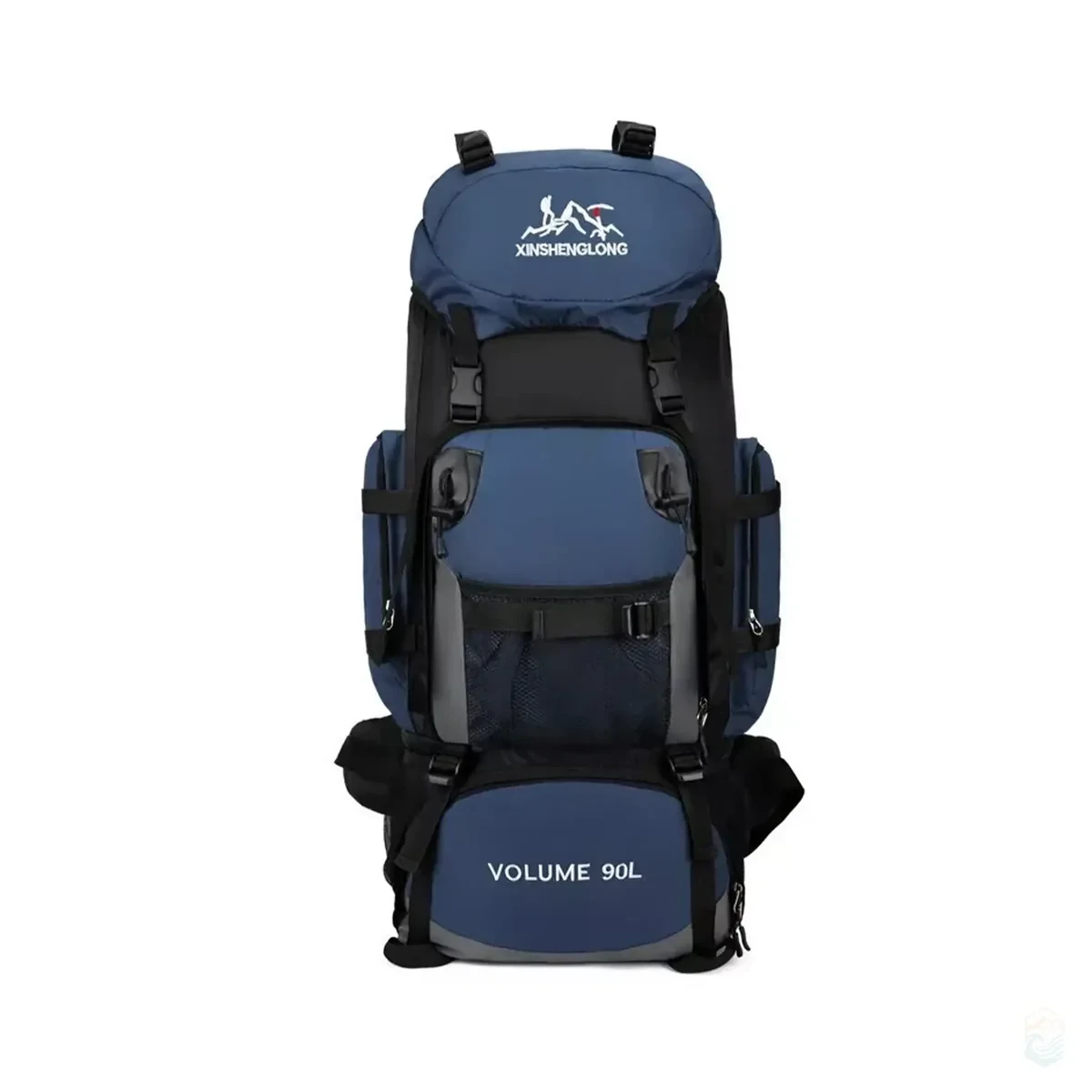 Туристический рюкзак Jooki Hinshenglong Oxford+PU 90 л Синий с черным (SJ-0036-1BG)