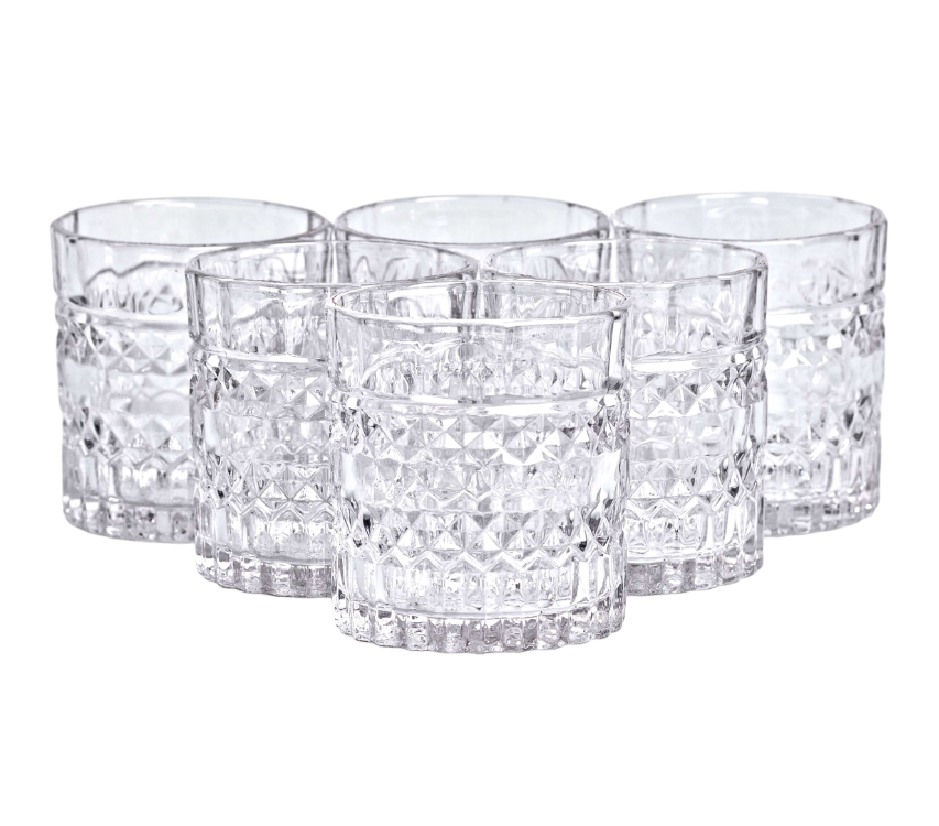 Набір склянок Lirmartur під кришталь 6 шт. по 220 мл Прозорий - фото 2