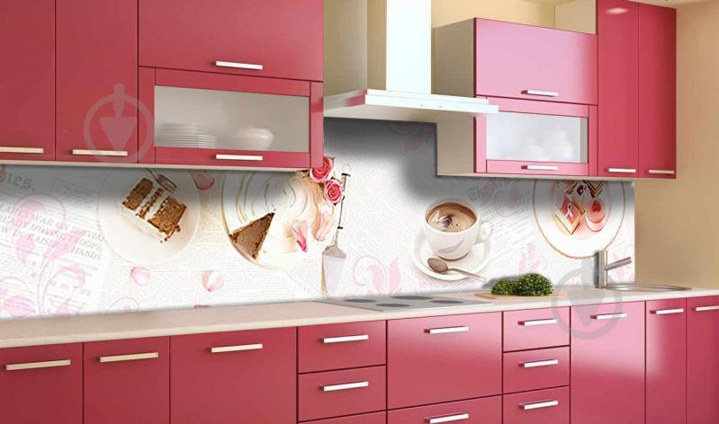 Наклейка виниловая кухонный фартук Zatarga "Утренние сладости" 600х3000 мм Наклейка виниловая кухонный фартук Zatarga "Утренние сладости" 600х3000 мм