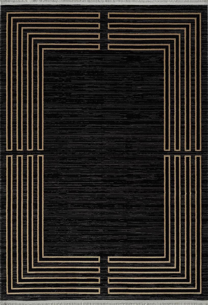 Килим акриловий Taboo Plus dg61c 200x400 см Black/Gold (94372040)