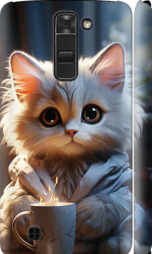 Чохол на LG K7 Білий кіт (5646m-451-42517)