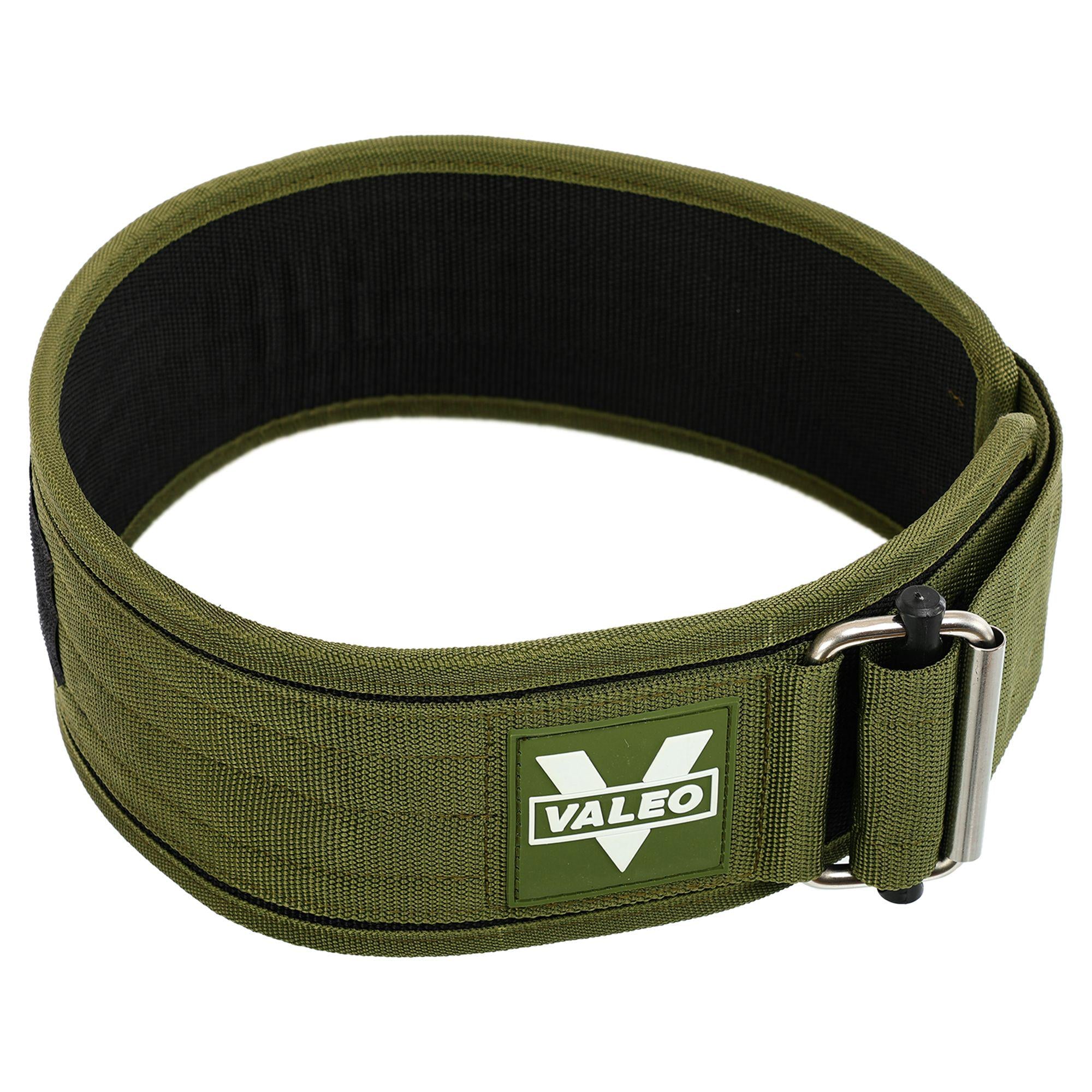 Пояс атлетический текстильный VALEO TA-1148 спинка 10,5 см L Оливковый