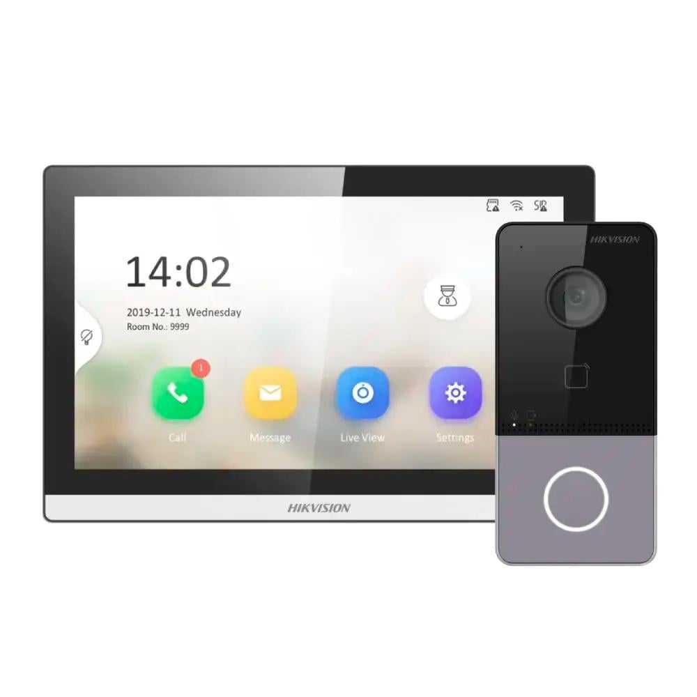 Комплект Wi-Fi видеодомофона Hikvision Стандарт (DS-KV6113-WPE1/DS-KH6350-WТE1)