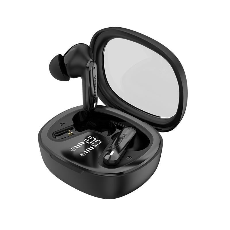 Наушники беспроводные TWS Vention Bluetooth 5.3/LED-дисплей/IPX4 Черный (NBMB0)