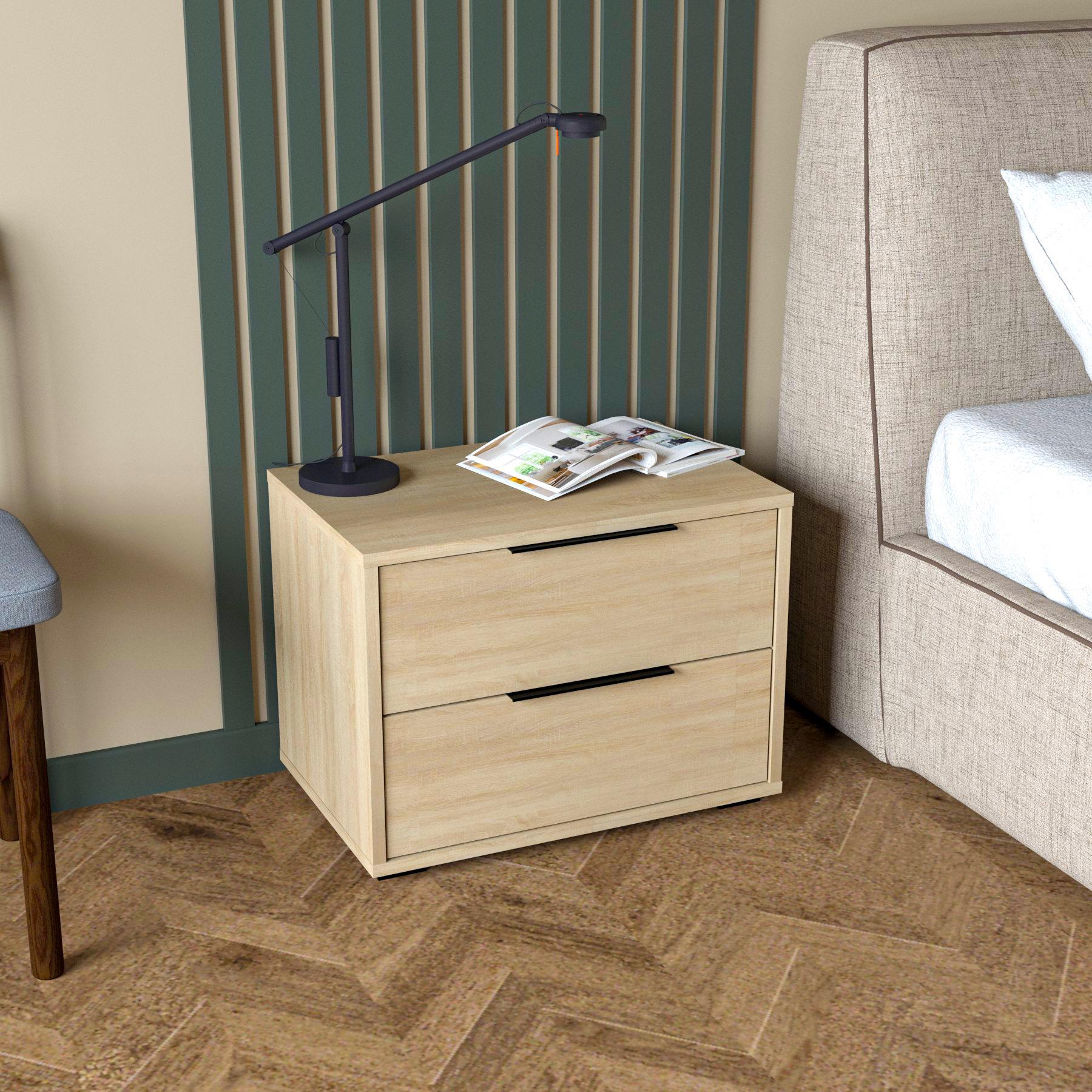 Тумба приліжкова Bergen 550x420x360 мм Дуб сонома (mh25-bergen-sonoma)