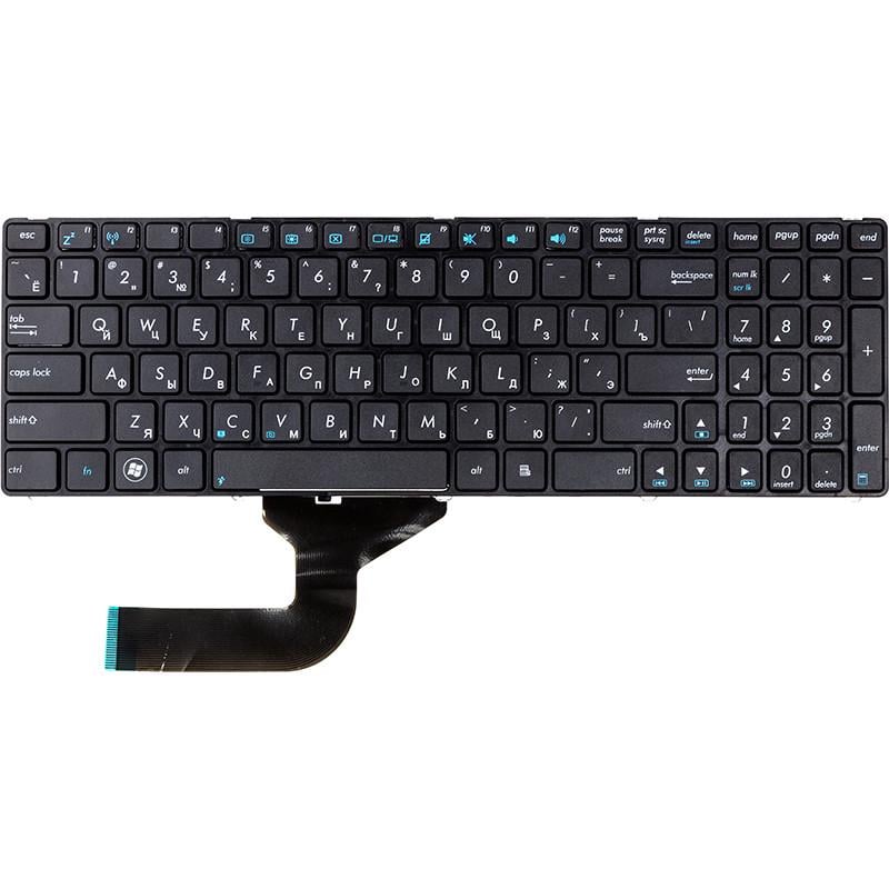 Клавiатура Power для ноутбука ASUS A52 K52 X54 K52 version чорний фрейм Чорний