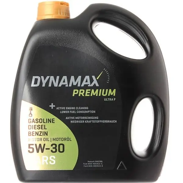 Моторне мастило DYNAMAX PREMIUM ULTRA F 5W30 4 л API SL;ACEA A1/B1/A5/B5