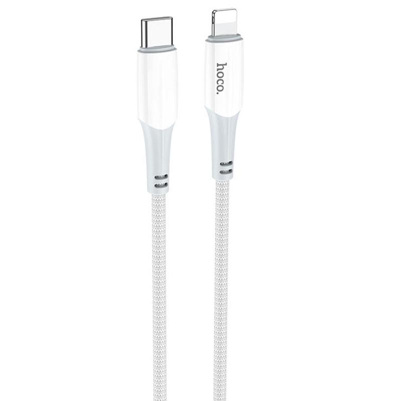 Дата кабель Hoco X70 Ferry PD Type-C to Lightning 1 м White - фото 3