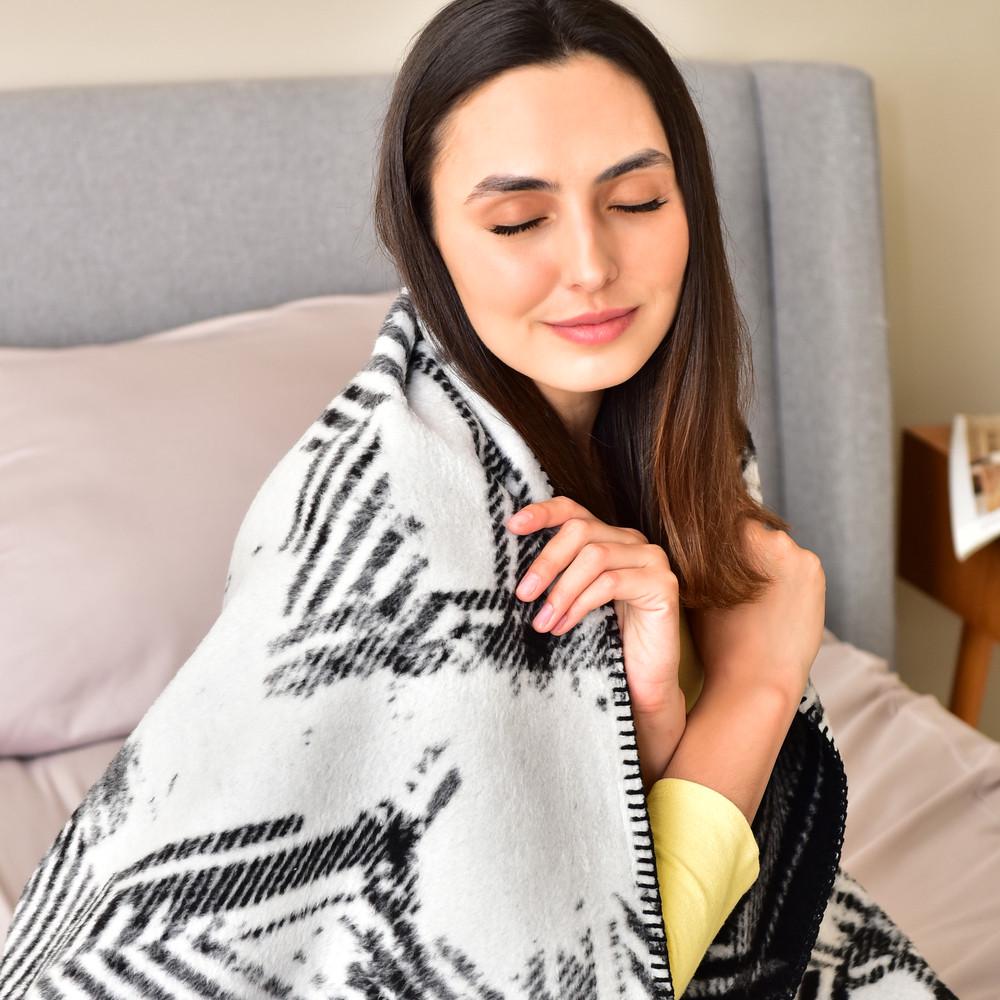 Плед покривало IDEIA Kassandra бавовна 150x200 см 450 гр/м2 Чорний (23395) - фото 9 Плед покривало IDEIA Kassandra бавовна 150x200 см 450 гр/м2 Чорний (23395) - фото 9