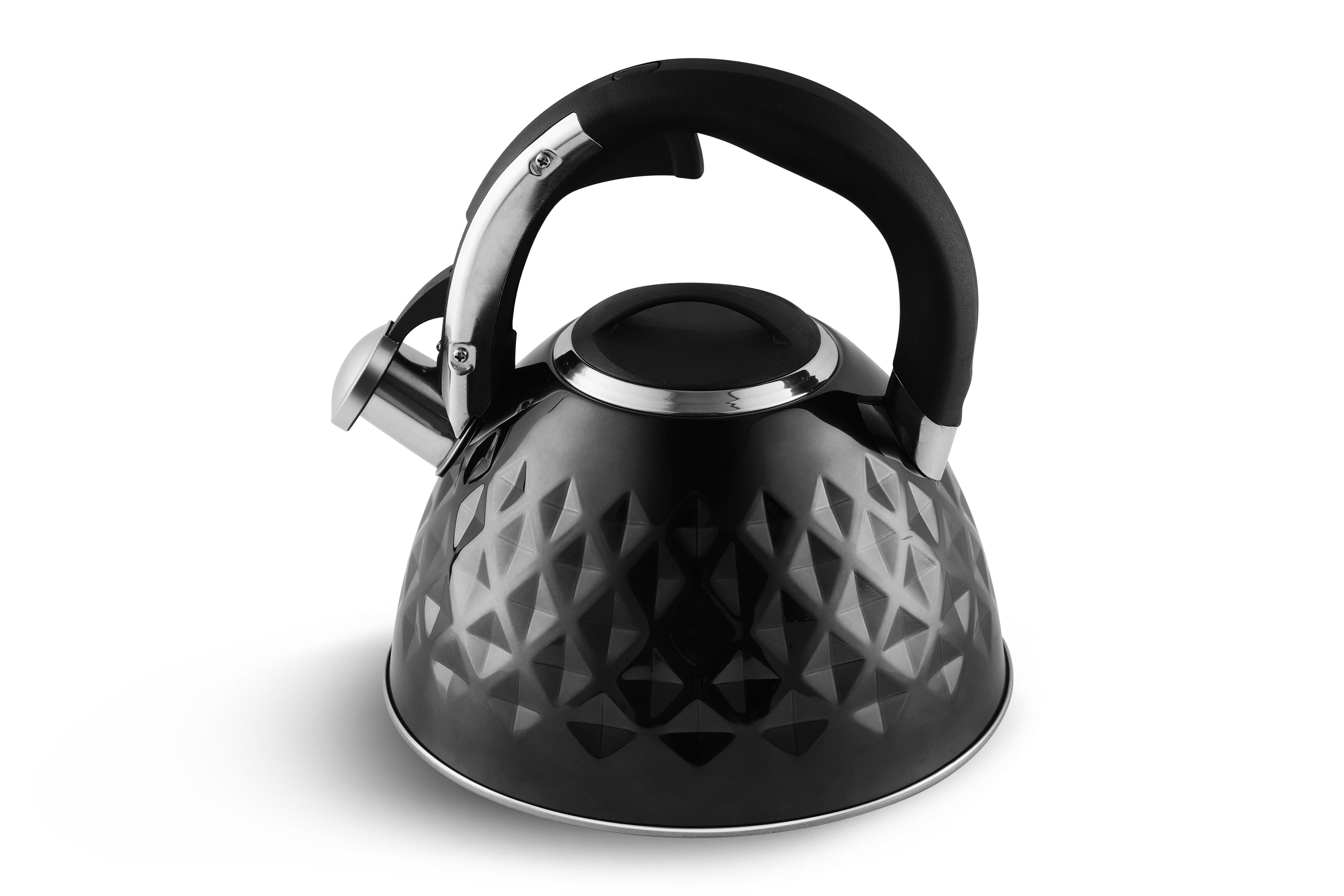 Чайник Edenberg со свистком из нержавеющей стали 3 л (EB-8833-black)