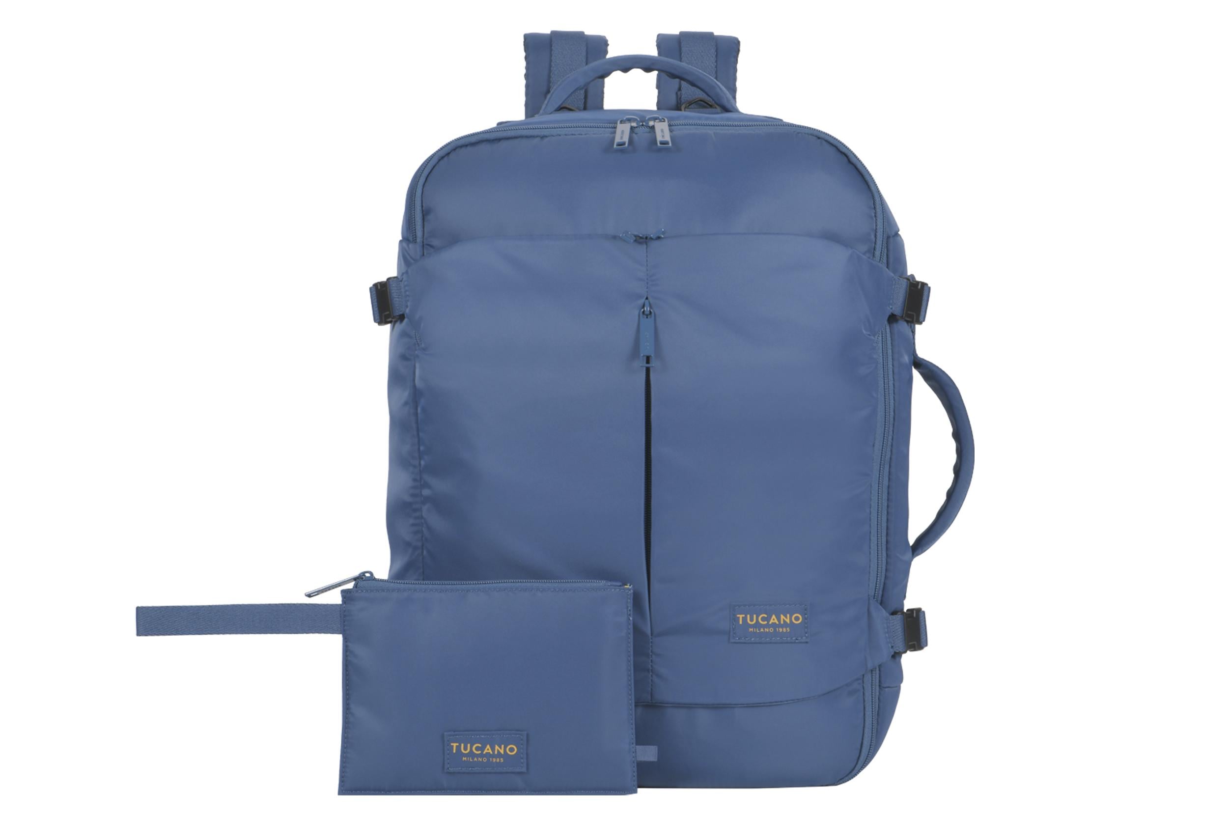 Рюкзак дорожный с косметичкой Tucano TUGO Premium ML нейлон 18 28,5 л Синий (BKTUGP-ML-BC)