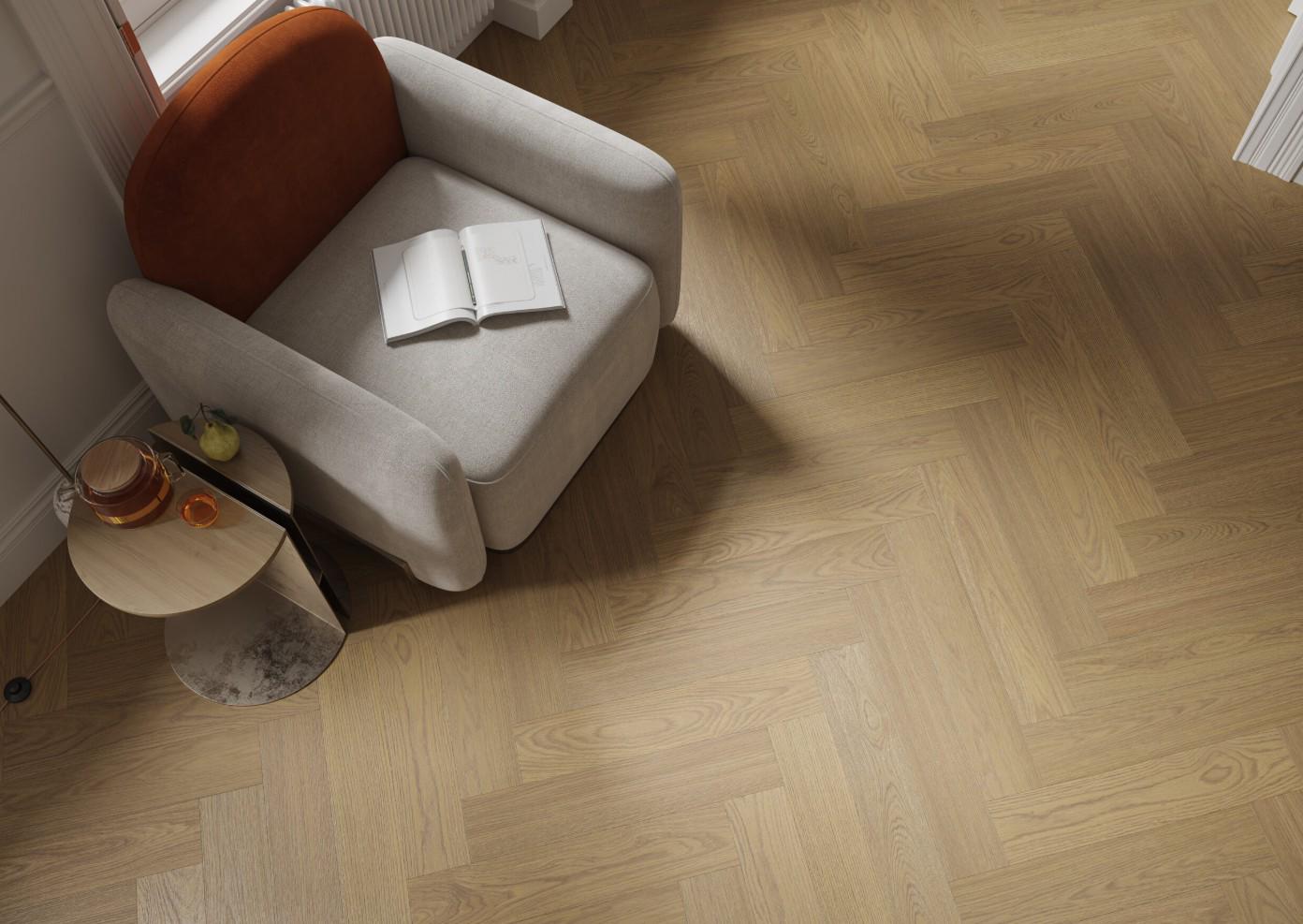 Ламинат виниловый Barlinek SPC LVT Next Step Herringbone DLE+ классическая английская елка без подкладки Дуб Antic (29710259) - фото 3