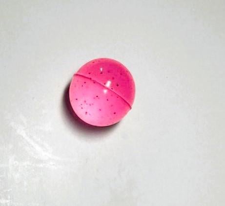 Мячик попрыгунчик с блестками 32 мм Розовый (0493)