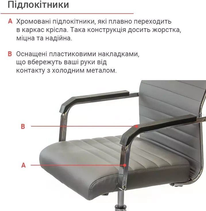 Крісло ергономічне для дому АКЛАС Кап FX СН TILT Сірий (00009906) - фото 10