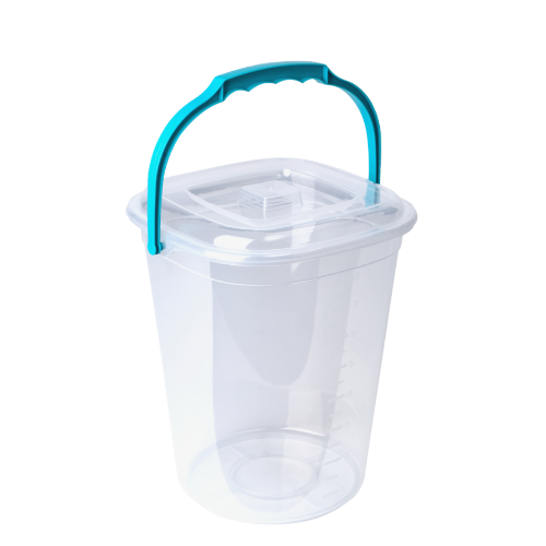 Відро Алеана Smart з кришкою пластик 9 л Прозорий/Бірюзовий (УТ000097233) Відро Алеана Smart з кришкою пластик 9 л Прозорий/Бірюзовий (УТ000097233)