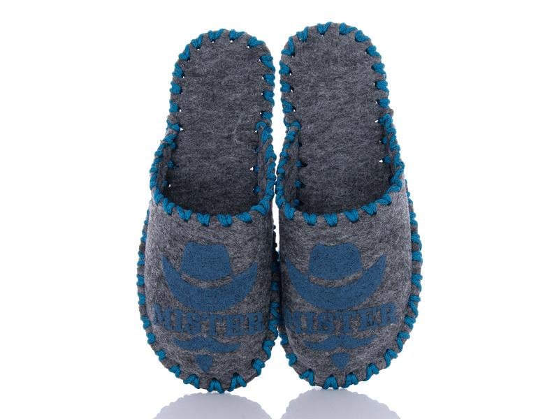 Тапочки фетровые мужские VENDS 317 р. 40-41 Серый
