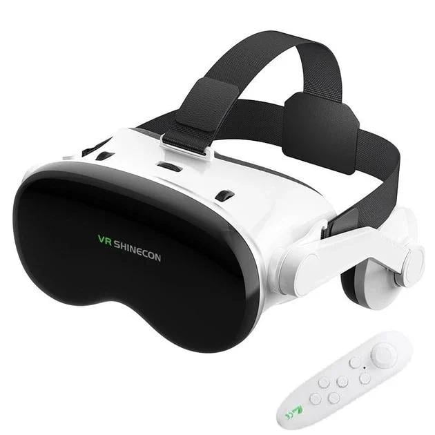 Окуляри віртуальної реальності VR Shinecon G18EB Bluetooth для смартфонів 4,7-6,7" з пультом White Bluetooth Окуляри віртуальної реальності VR Shinecon G18EB Bluetooth для смартфонів 4,7-6,7" з пультом White Bluetooth