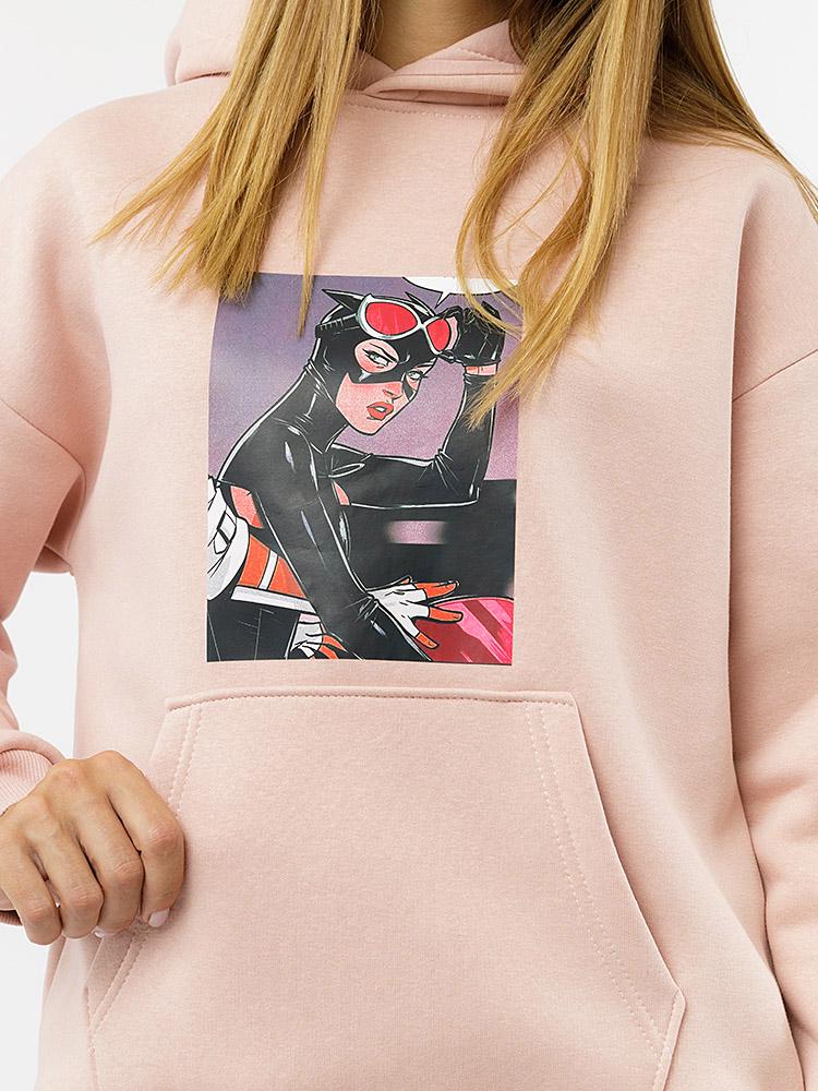 Худи женское ЦБ-00226042 р. 46 Пудровый (SKT000923503) - фото 2