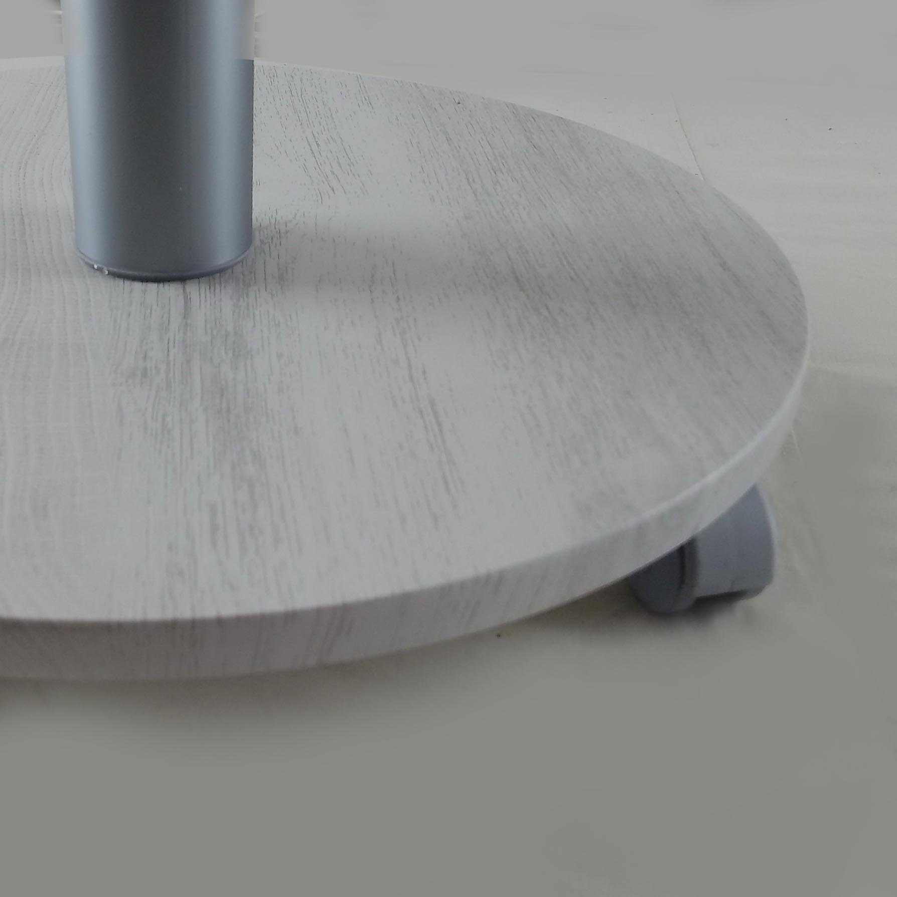 Стол журнальный стеклянный Commus Bravo Light O clear-sosnak-alm60 Белый (433820244) - фото 3 Стол журнальный стеклянный Commus Bravo Light O clear-sosnak-alm60 Белый (433820244) - фото 3