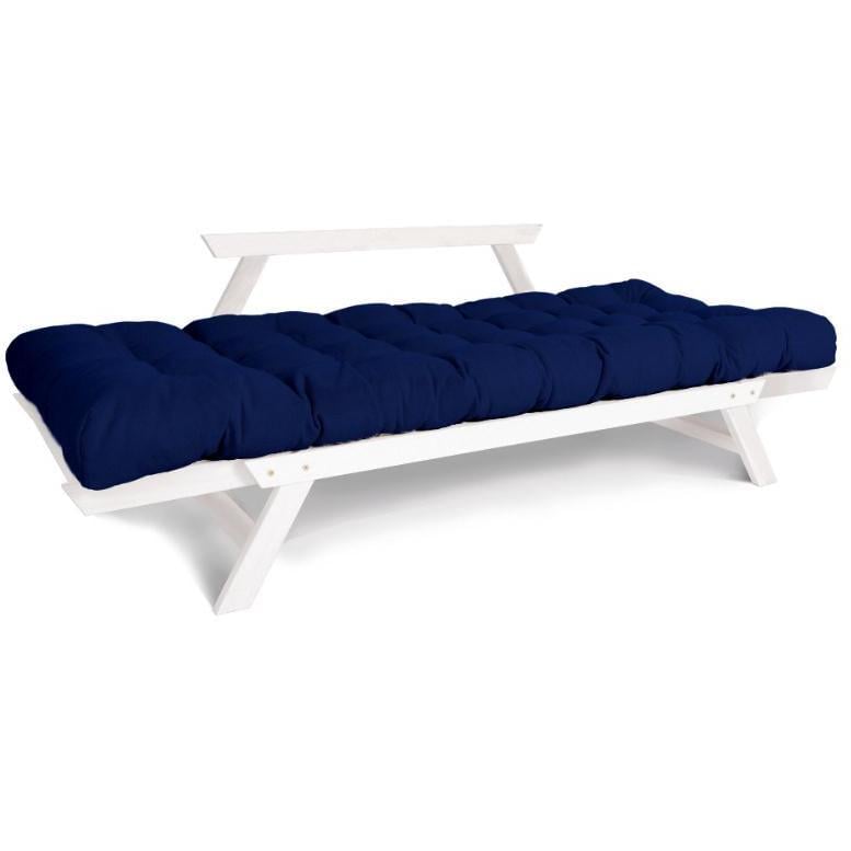 Диван-футон раскладной Woodman Allegro из массива дерева Белый/Синий - фото 3
