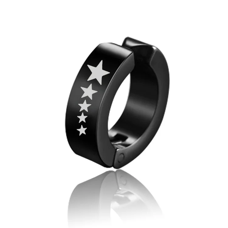 Сережки чоловічі кліпси із зіркою 1 шт. (1308258844)