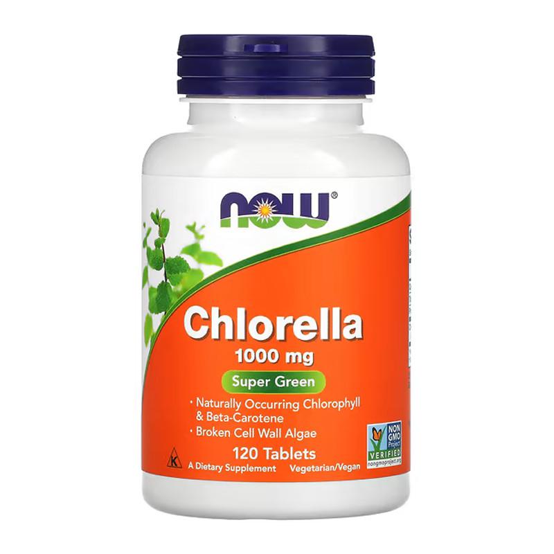 Хлорела NOW Chlorella 1000 мг 120 капс. (08087-01)