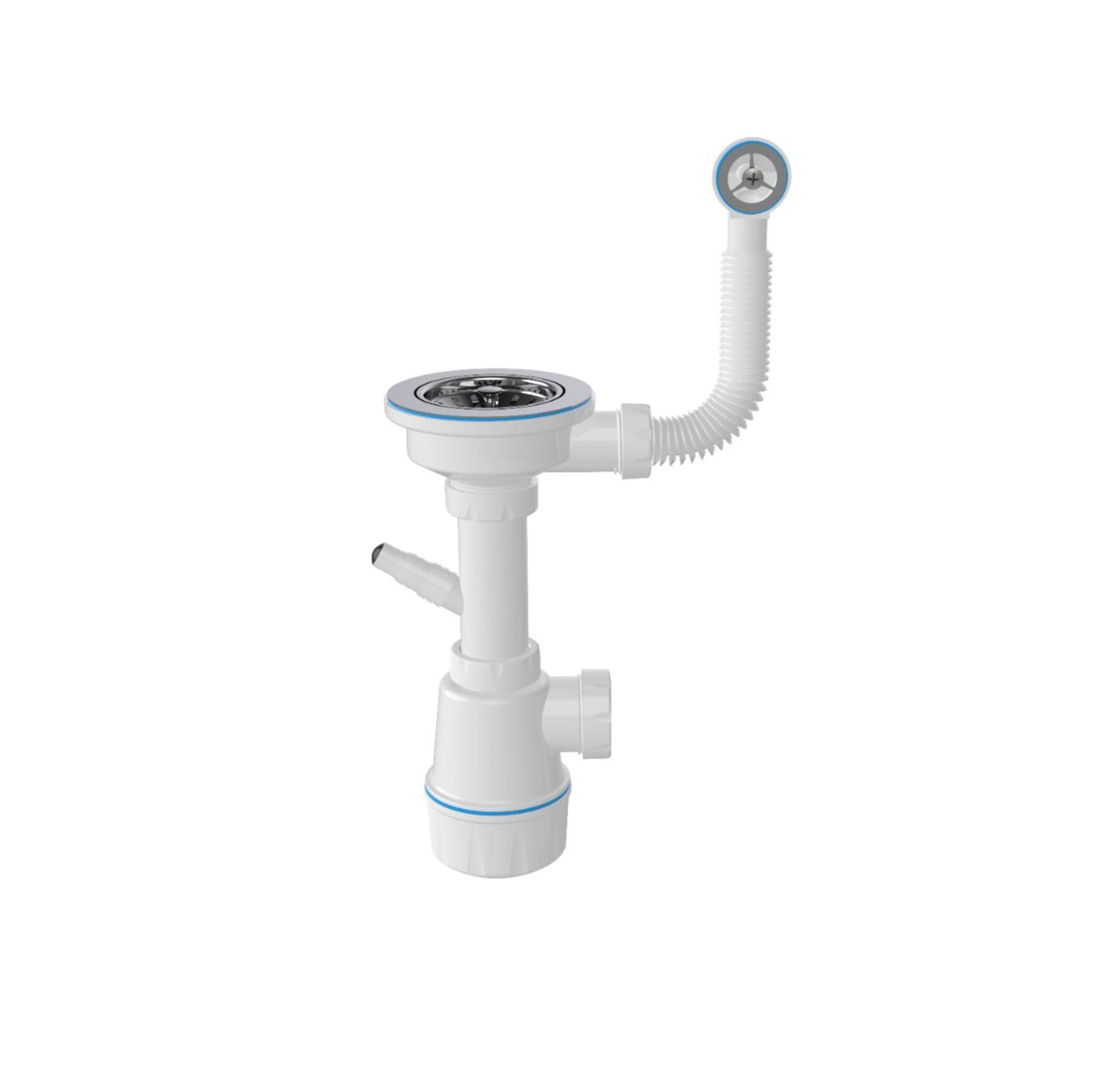 Мийка VESTA 5852 Чорний/змішувач BG76/сифон 1041 (000051859) - фото 6