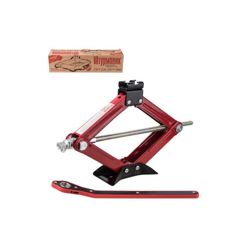 Домкрат ромбовый Штурмовик 1,5 т с трещоткой (BBC-1500T)