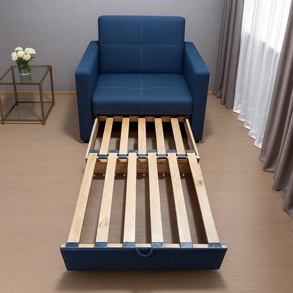 Диван-крісло м'який розкладний Tobi Sho Максіан рогожка Bahama 1140х850х830 мм 30/Синій - фото 4 Диван-крісло м'який розкладний Tobi Sho Максіан рогожка Bahama 1140х850х830 мм 30/Синій - фото 4