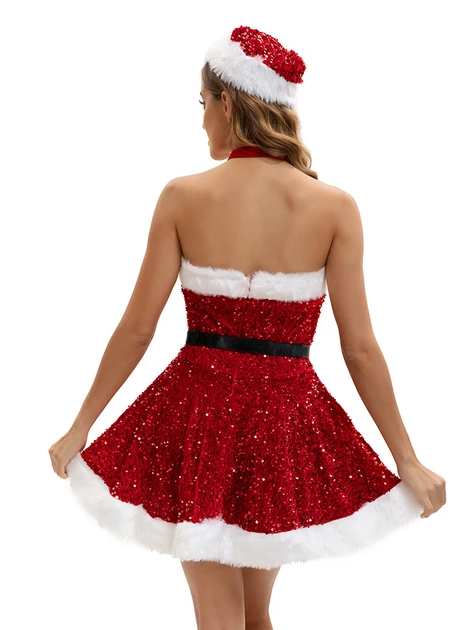 Костюм новорічний карнавальний S/M Червоний (2825459819) - фото 3 Костюм новорічний карнавальний S/M Червоний (2825459819) - фото 3