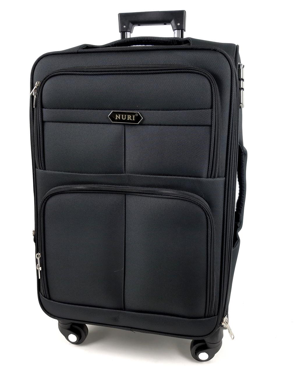 Чемодан Nuri 4 колеса 45 л Черный (1439)