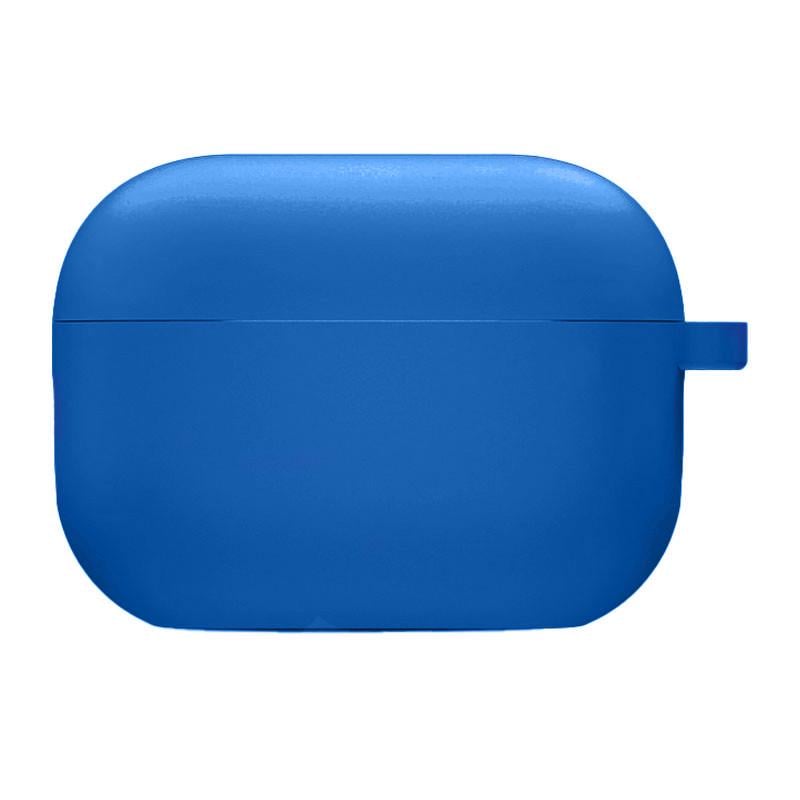 Футляр силиконовый ударопрочный с микрофиброй для наушников AirPods 3 Royal blue