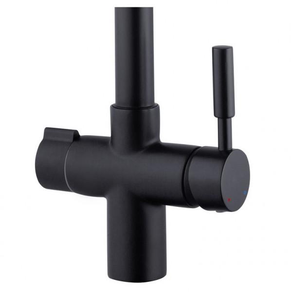 Смеситель кухонный Kroner Krp Küche-Sch0381 с подключением к фильтру Черный матовый - фото 3 Смеситель кухонный Kroner Krp Küche-Sch0381 с подключением к фильтру Черный матовый - фото 3