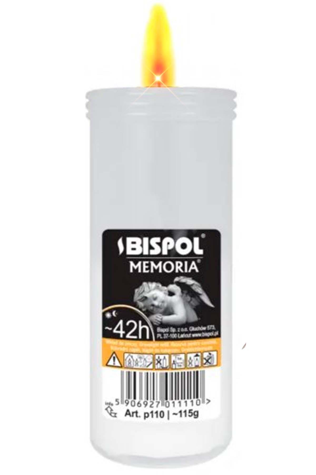 Свічка поминальна панфілка Bispol 42 годин горіння 5 шт.