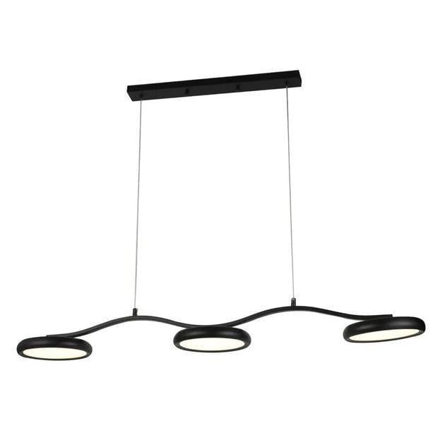 LED-люстра підвісна Sirius на три круглі плафони 3000/6500K IP20 G 92977/3 BK 72W Чорний (28686436)