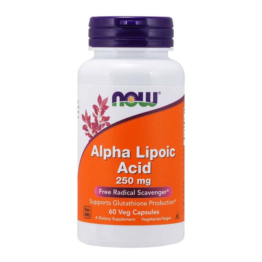 Натуральна добавка NOW Alpha Lipoic Acid 250 мг 60 вегакапс. (4417)