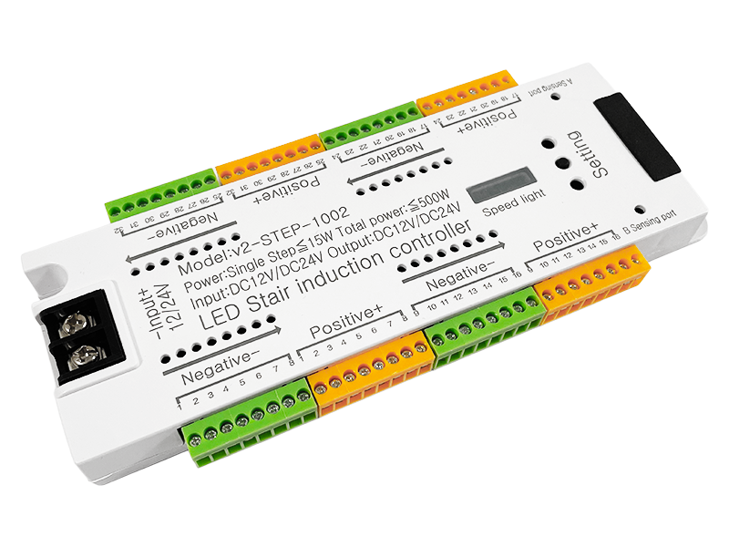 Контроллер светодиодной подсветки лестницы V2-STEP-1002 (6172)