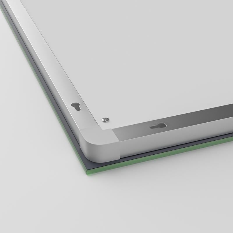 Дзеркало MIXXUS Premium QUADRO MR20-100x70 LED Touch/Anti-fog з димером/лінзою (MP6622) - фото 2