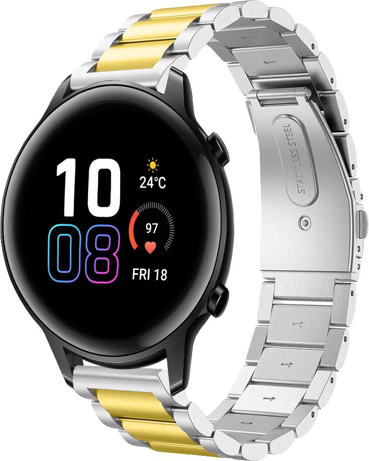 Металлический Ремешок Shain Line для Honor Magic Watch 2 42 мм Silver Gold (28127-67)