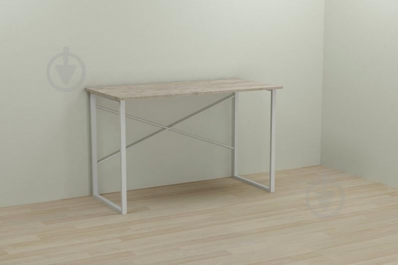 Компьютерный стол Ferrum-decor Дейв 75x100x60 белый ДСП Дуб Шервуд 16мм Компьютерный стол Ferrum-decor Дейв 75x100x60 белый ДСП Дуб Шервуд 16мм