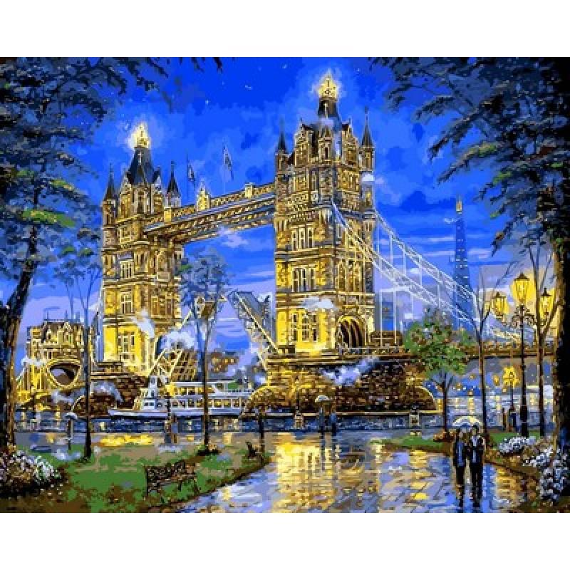 Картина по номерам Mariposa Тауэрский мост Лондон 40x50 см (Q2171)